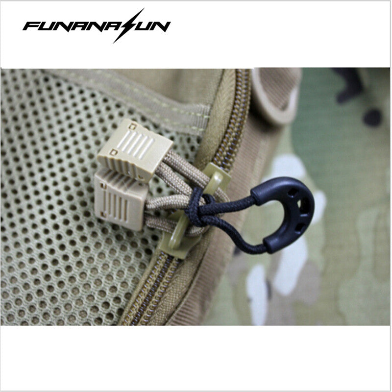 10pcs/lot  Hiking Anti-theft Zipper Tail Rope Security Kit
